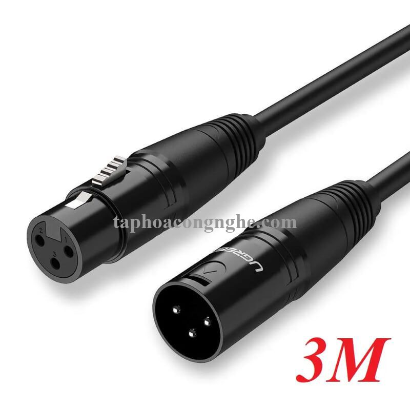 Ugreen 20711 3M Màu Đen Cáp nối dài Microphone Canon âm thanh AV130 30020711